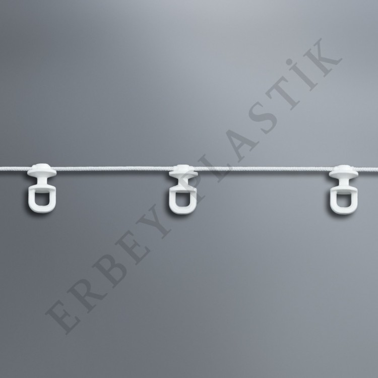 Yuvarlak İpli Rulet Beyaz 50 MT