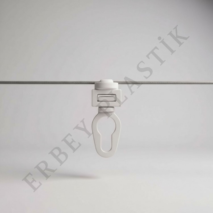 Kare Başlı İpli Rulet Zımba 6cm 50 MT 